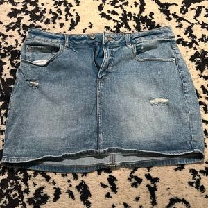 Garage Size Large Jean Skirt